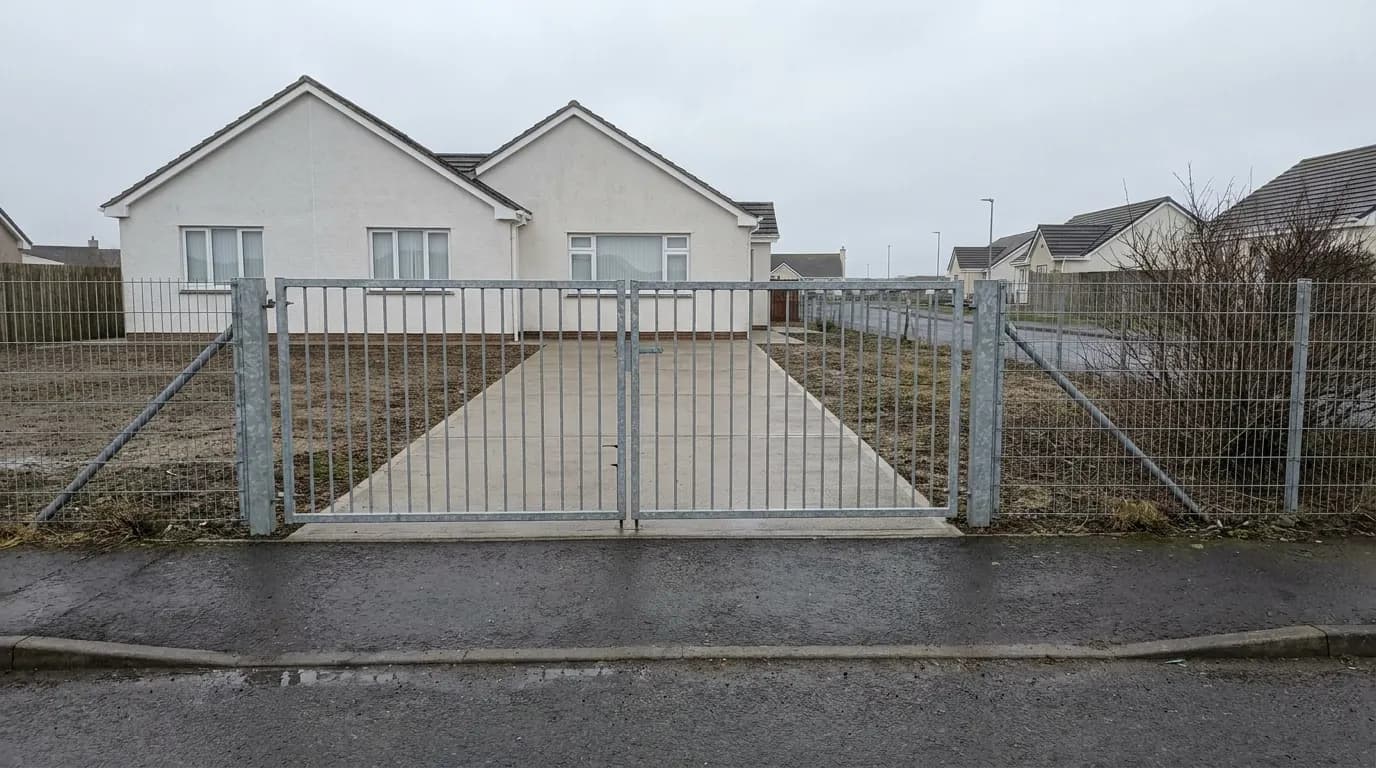 Automated driveway gates of the kind installed and serviced across Cumbria
