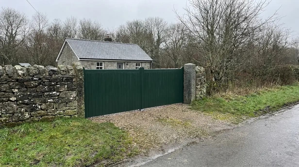 Automated driveway gates of the kind installed and serviced across Cumbria